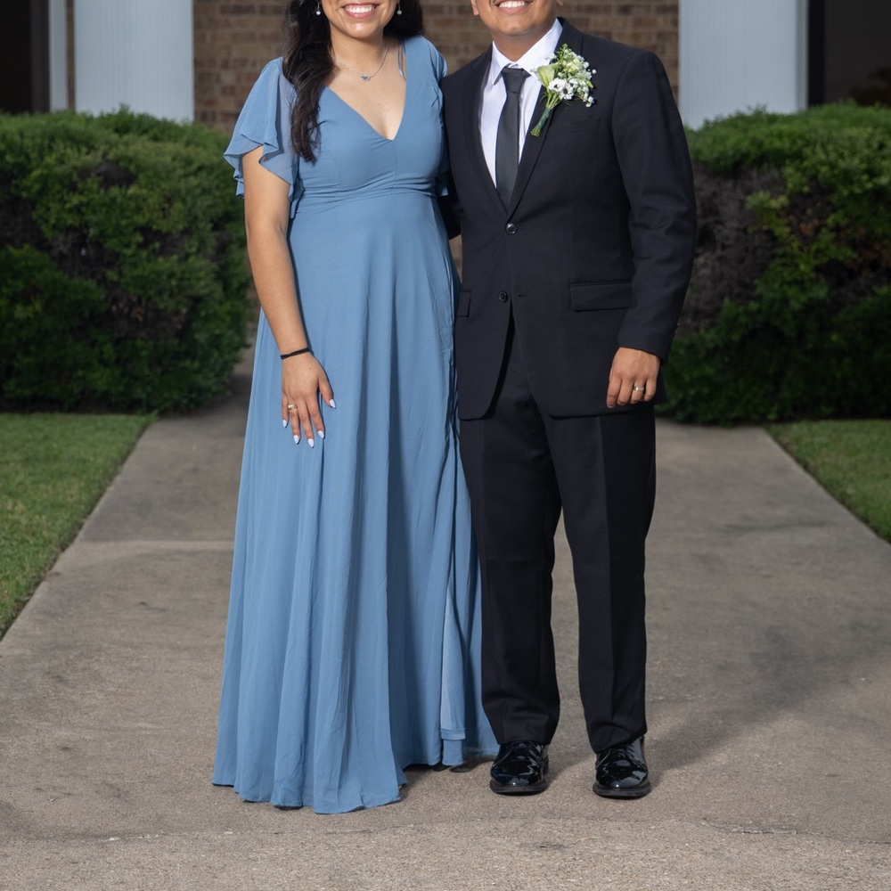 Elegant Blue Women's Dress